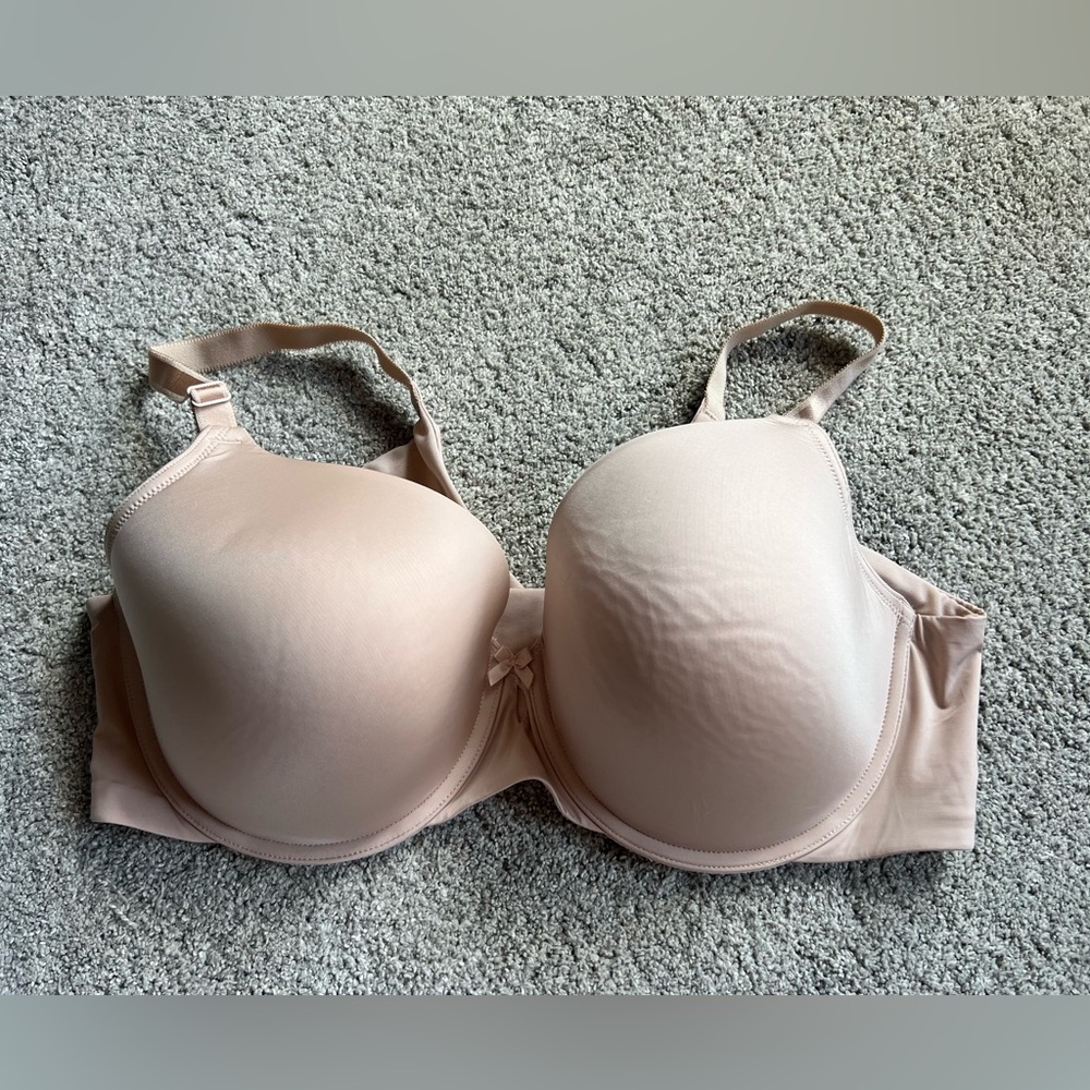 Torrid Curve 360 Back Smoothing Lightly Lined T-Shirt Bra 42DD Nude Tan